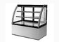 Curved Glass Pastry Cake Display Fridges With 2 Shelves