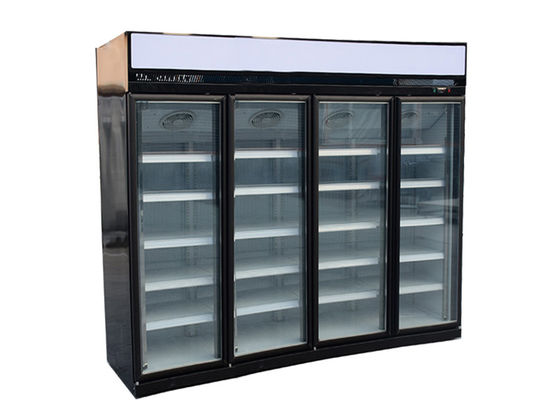 Szklana 4-drzwiowa lodówka 1700L R134a Pionowe SZKLANE DRZWI LODÓWKI, ZAMRAŻARKI I LODÓWKI