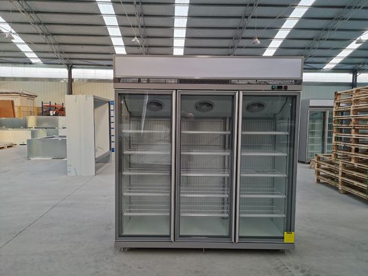Czynnik chłodniczy R290 R404a 3-drzwiowa pionowa zamrażarka handlowa Automatyczne rozmrażanie