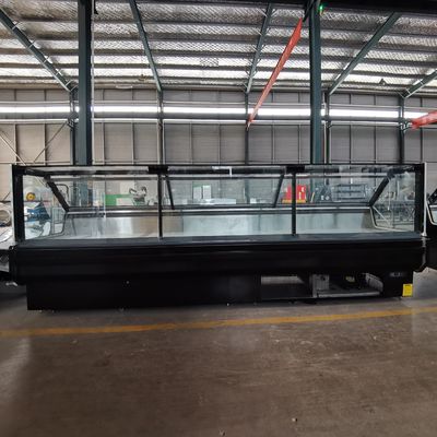 Hydrauliczne chłodzenie prostego szkła R290 Chłodzenie mięsne Chłodzenie wentylatorem