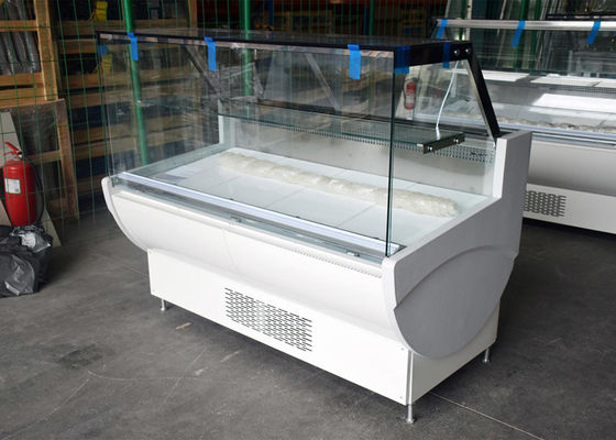 Auto Water Evaporation Butcher Showcase Lodówka ze szklanymi drzwiami w górę