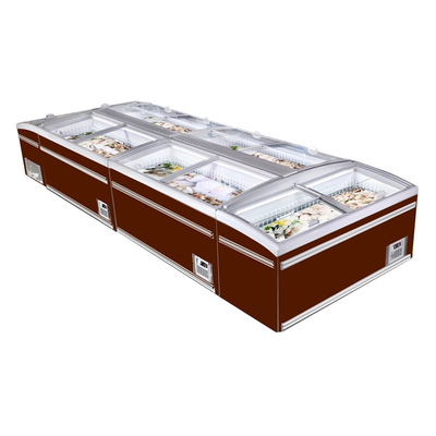 Frost Free Commercial Combi Island Freezer z silnikiem wentylatora EBM do skraplacza
