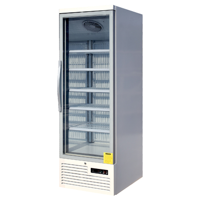 R290 Pionowe szklane drzwi lodówki Merchandiser z silnikiem wentylatora o niskim zużyciu energii